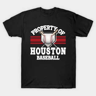 Proud Name Houston Graphic Property Vintage Baseball T-Shirt